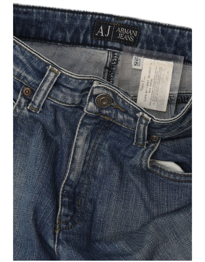 ARMANI Blugi Bootcut Dama W25 L29 Bumbac Albastru