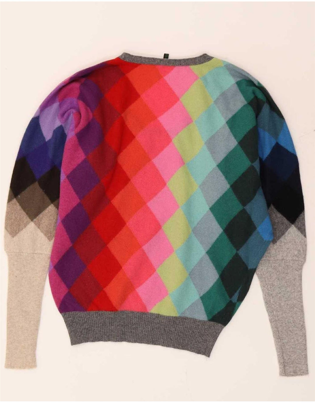 Pulover pentru femei Benetton cu gâtul barca UK 10 mic multicolor