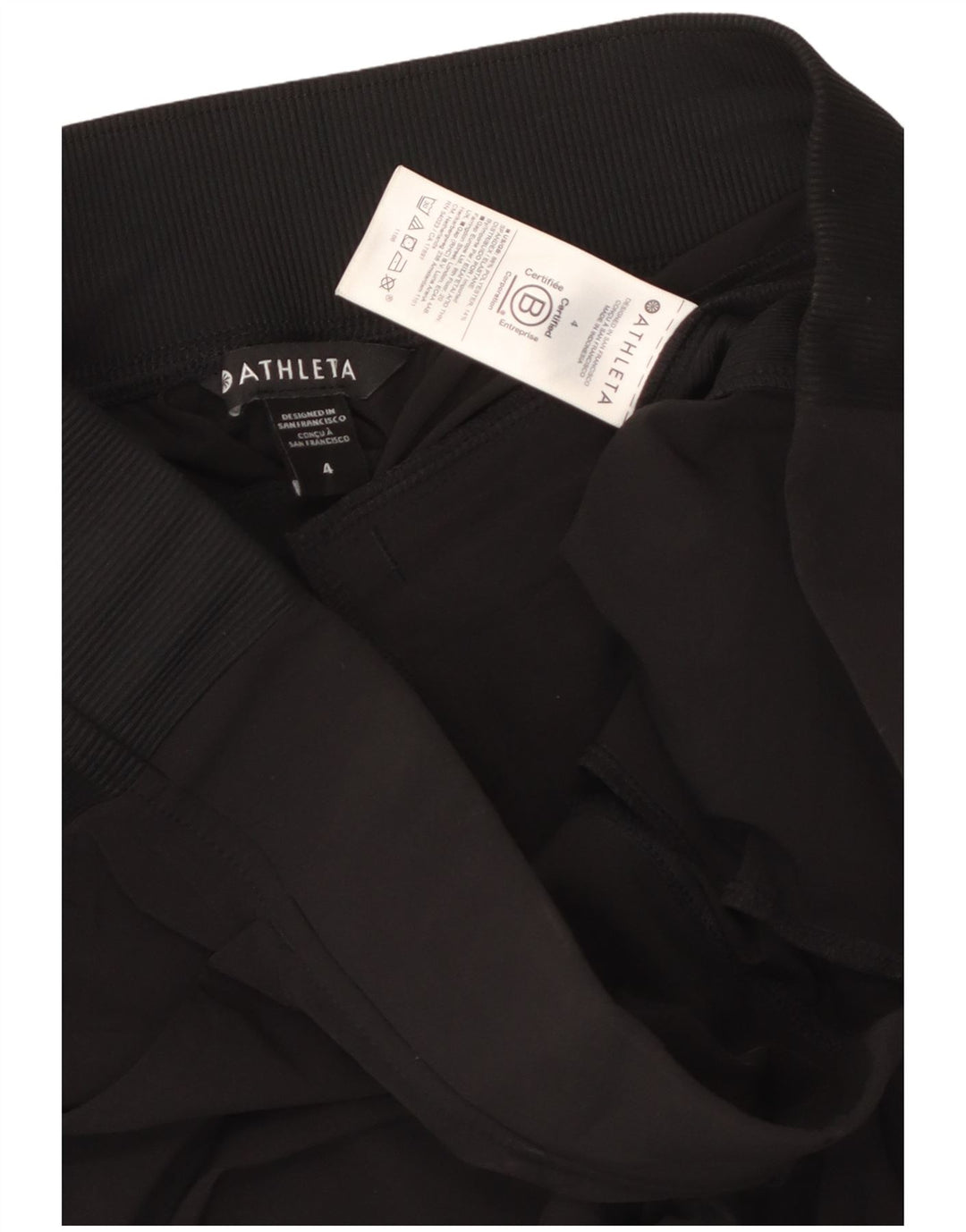 Pantaloni de trening pentru femei ATHLETA US 4 Small Poliester negru