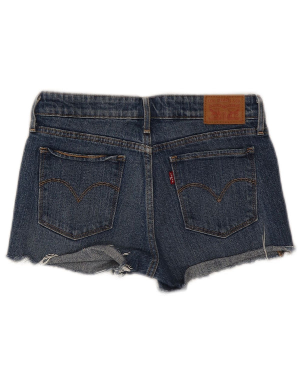 Pantaloni scurți Levi's 712 Slim Denim W26 Small Blue Bumbac