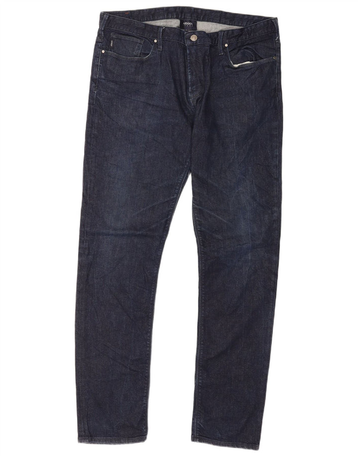 Blugi slim pentru bărbați Armani W36 L34 Bumbac bleumarin