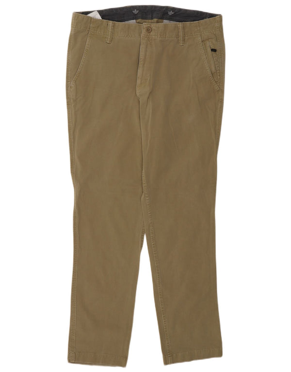 Dockers Pantaloni Chino Drepți Bărbați L36 L32 Bumbac Bej