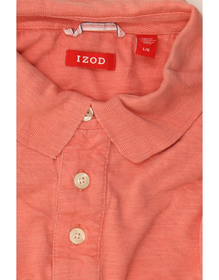 Tricou polo IZOD pentru bărbați, portocaliu mare