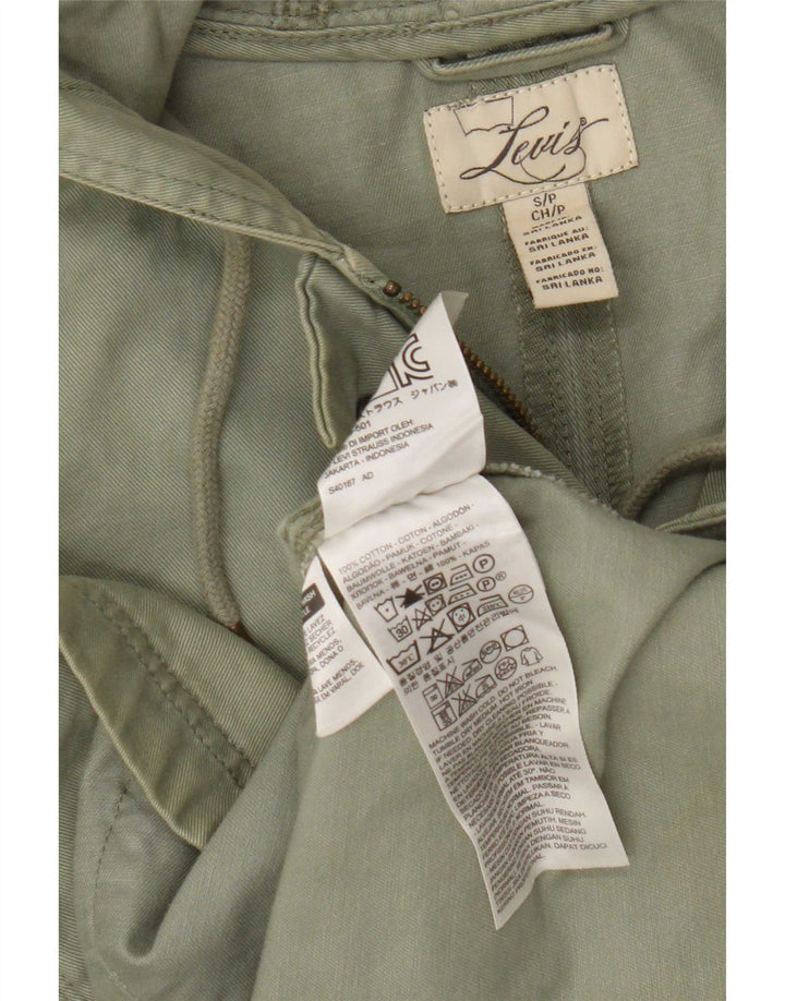 Jachetă cu glugă Levi's pentru femei UK 10, bumbac verde mic