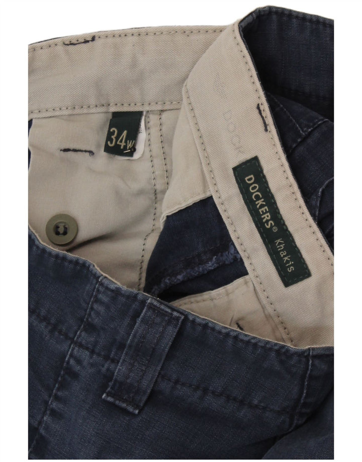Pantaloni scurți pentru bărbați Dockers Khakis Cargo W34, mari, albastru, bumbac