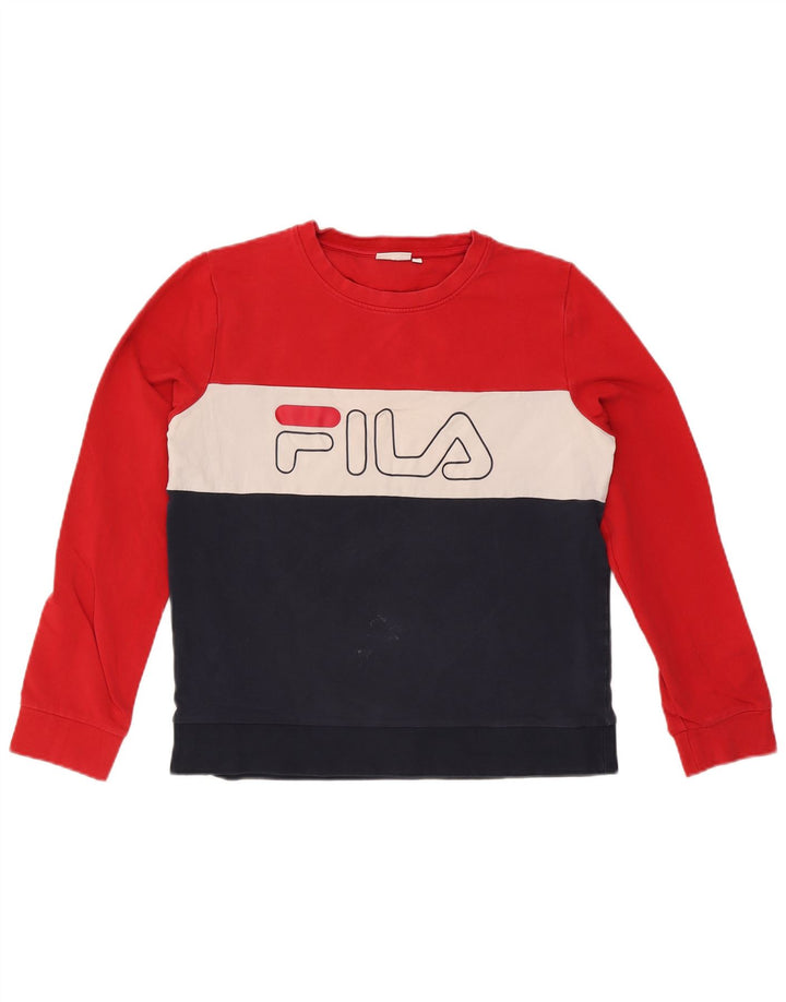 Pulover cu grafic pentru femei Fila UK 16, mare, multicolor