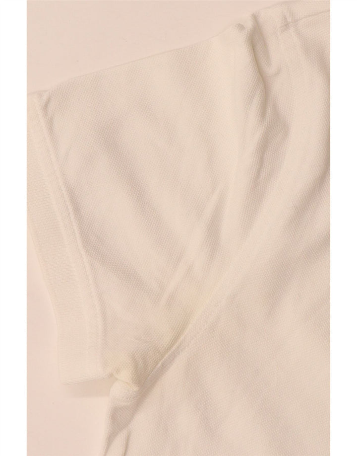 Cămașă polo Tommy Hilfiger pentru bărbați, bumbac alb mic