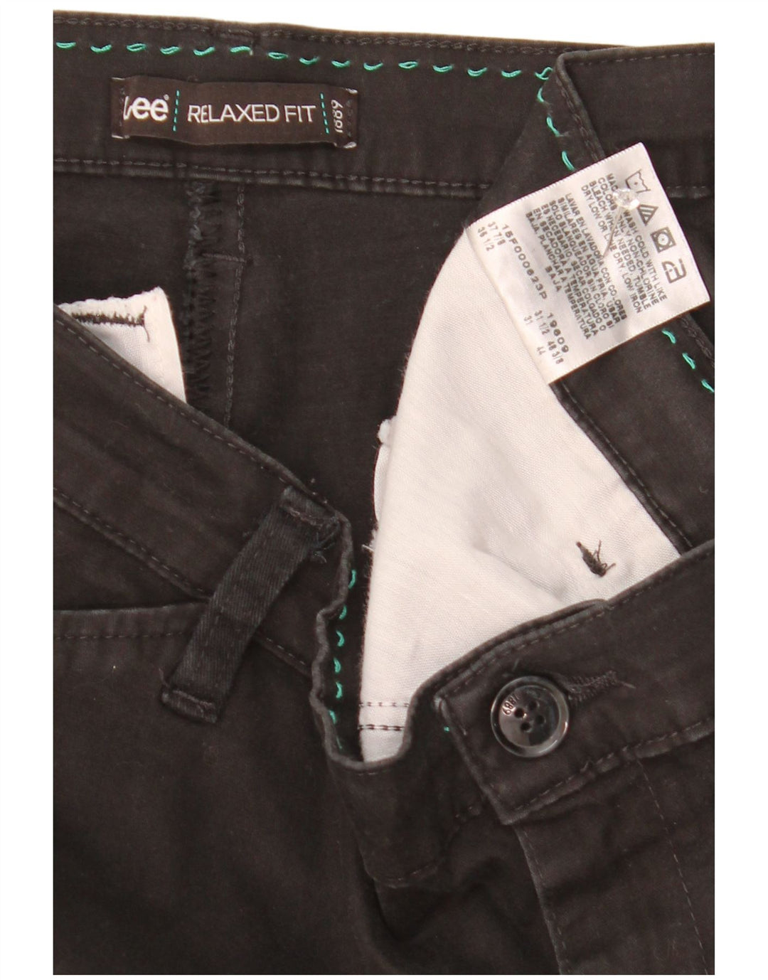 Lee Womens US14 W36 L31 bumbac negru