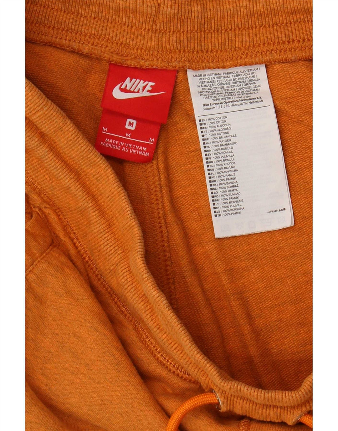 Pantaloni scurți sport grafic Nike pentru bărbați, bumbac maro mediu