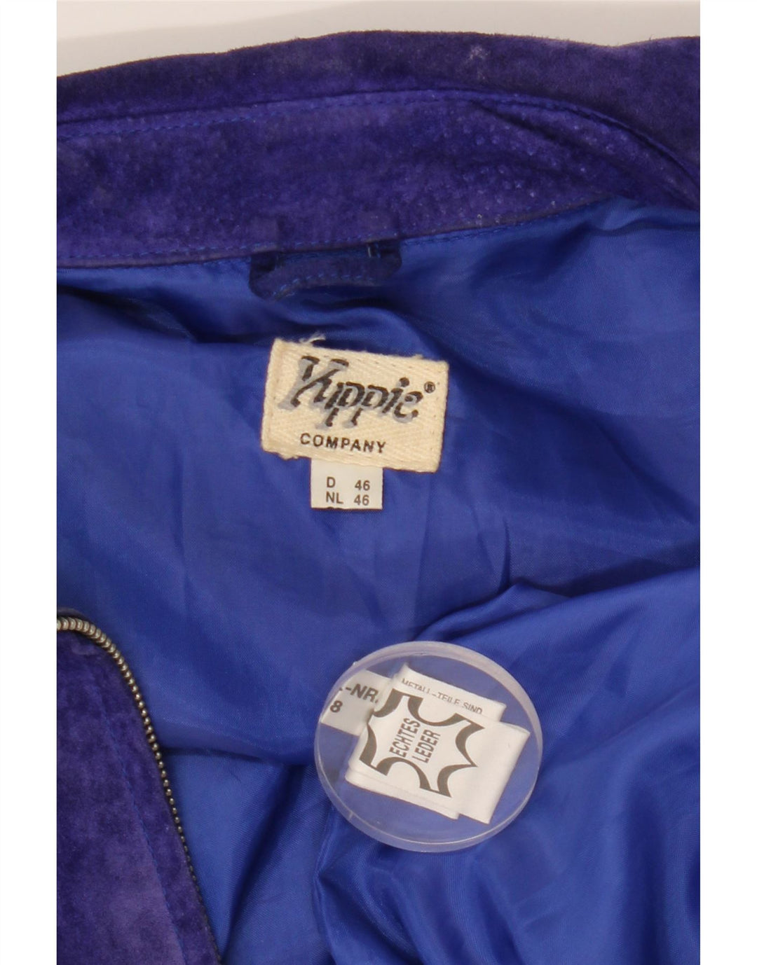 Geaca de piele intoarsa YUPPIE pentru femei EU 46 XL din piele mov