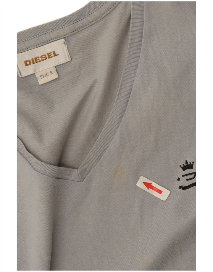 Diesel Bărbați Tricou Top Mic Gri Bumbac