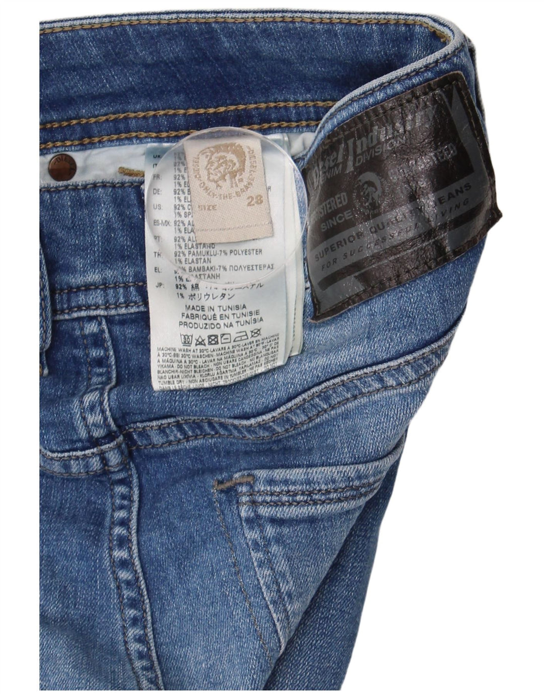 Blugi subțiri pentru femei Diesel W28 L32 Bumbac albastru