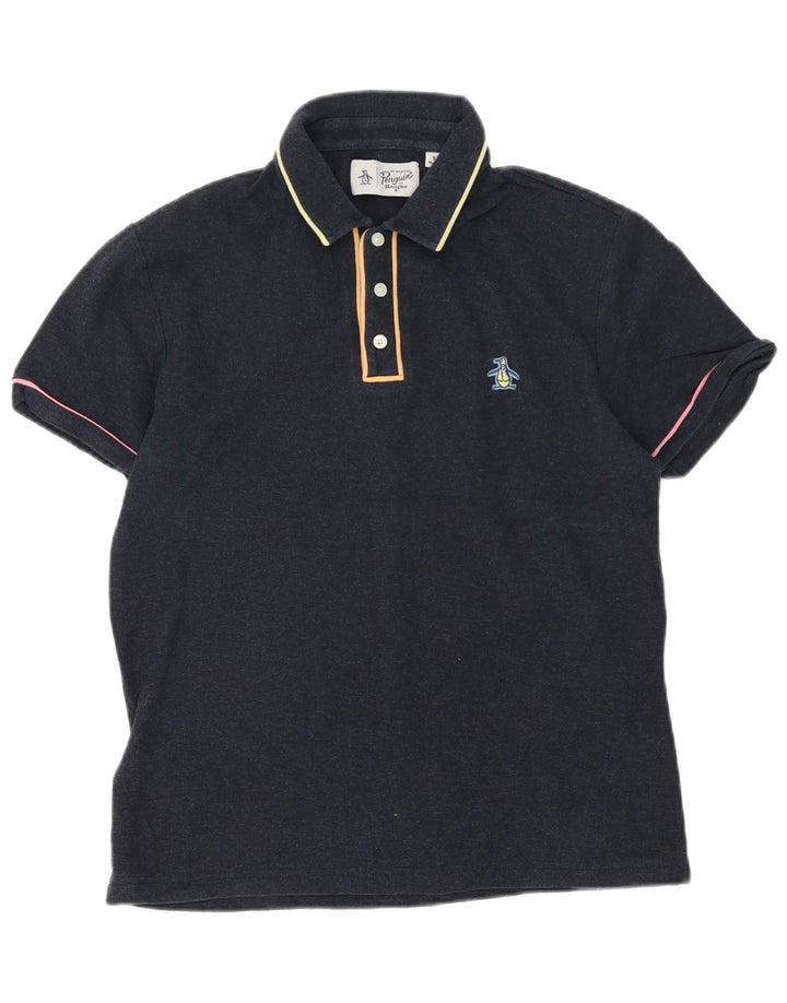Tricou polo pentru bărbați Penguin, bumbac gri mic