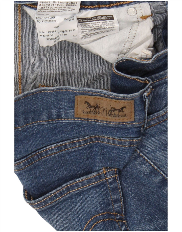 Pantaloni scurți din blugi pentru femei LEVI'S W26 Small Blue Bumbac