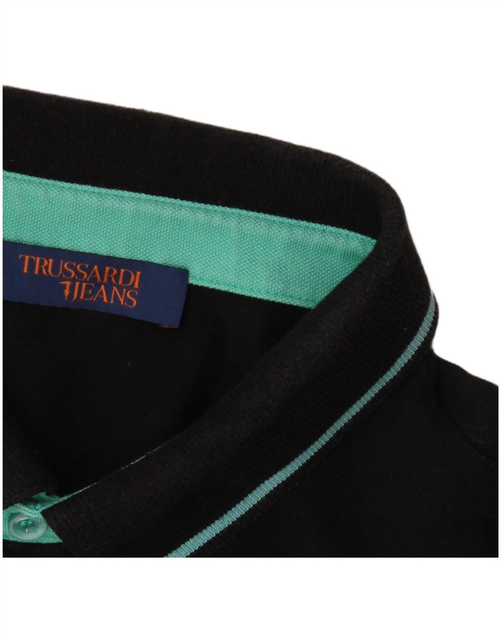 Trussardi Jeans Trussardi Jeans Tricou Polo XL Negru