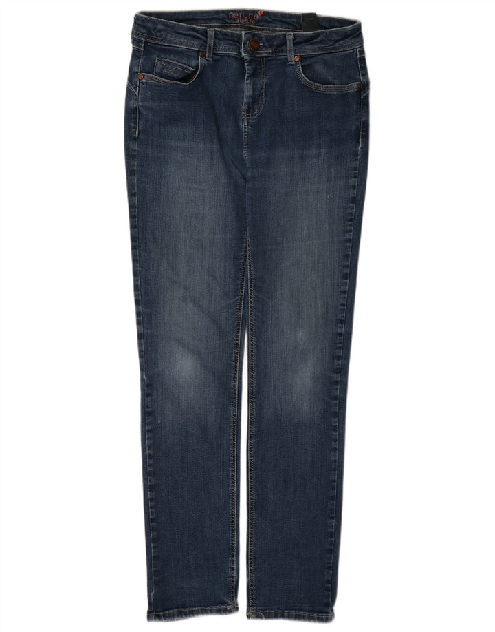 Marks & Spencer blugi slim pentru femei Per Una UK 12 Medium W28 L30 Blue Bumbac