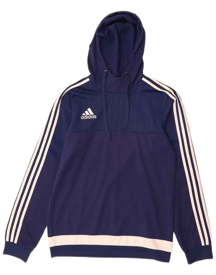 Pulover adidas pentru bărbați, mic, albastru, poliester color bloc
