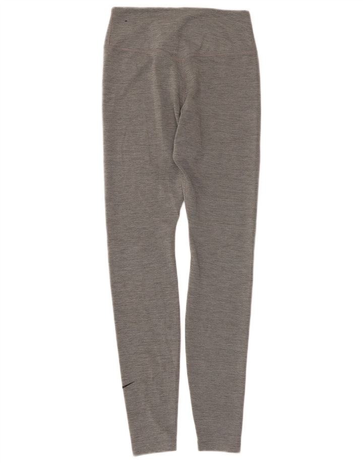 Leggings Dri Fit Nike pentru femei UK 8, poliester cu pete gri mici