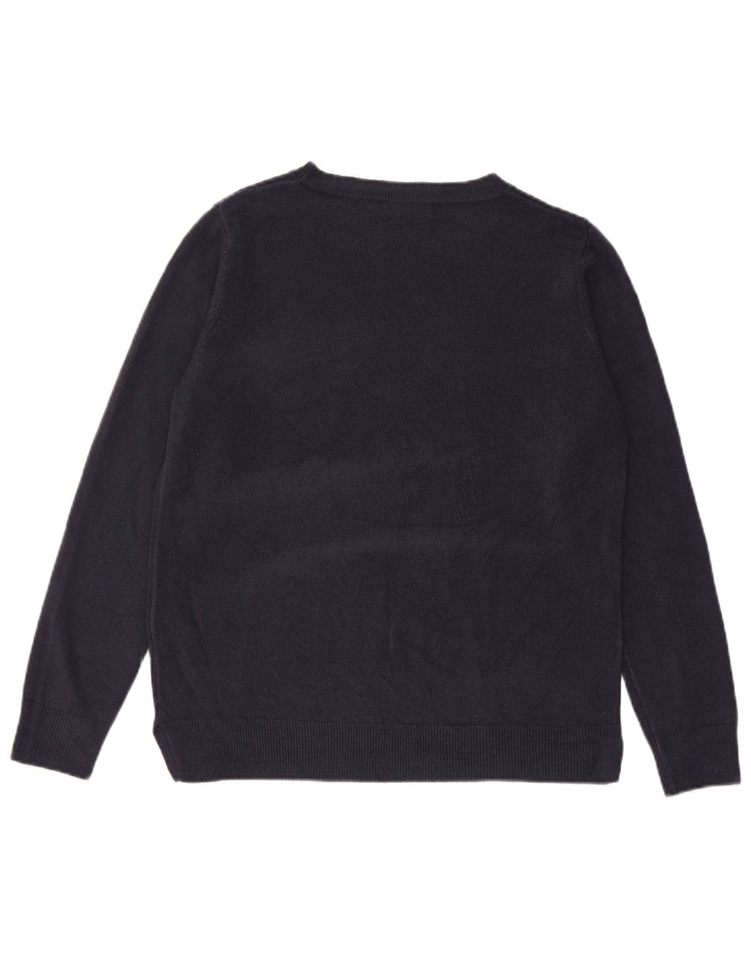 Pulover pentru femei Marks & Spencer cu decolteu cu barca UK 14 Medium Bleumarin