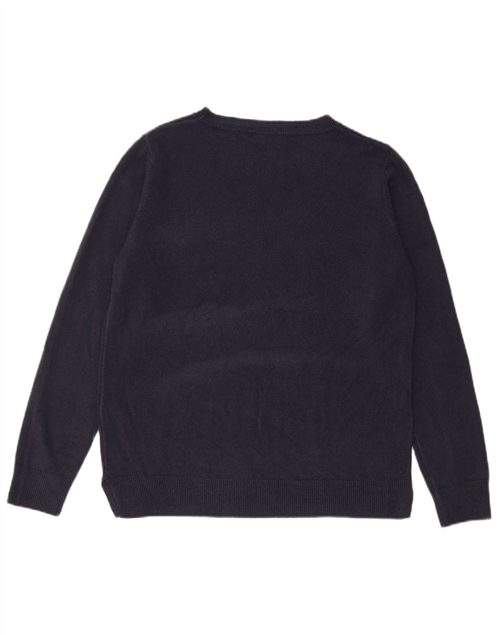 Pulover pentru femei Marks & Spencer cu decolteu cu barca UK 14 Medium Bleumarin