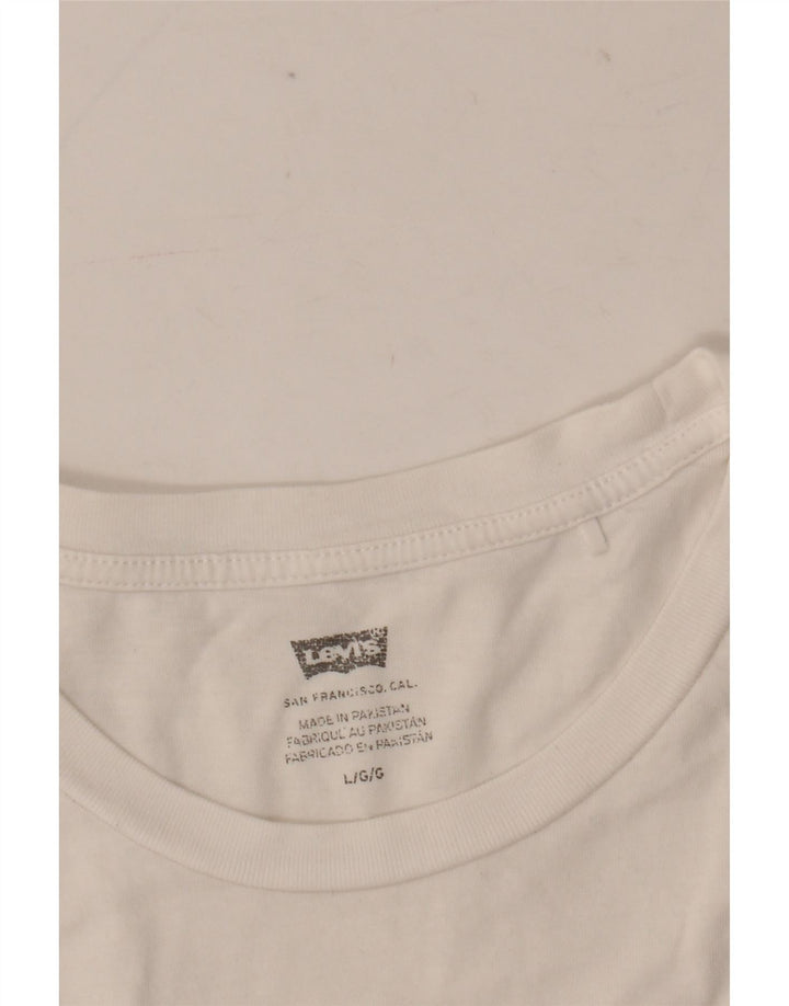 Tricou grafic Levi's pentru femei Top UK 16 Large White