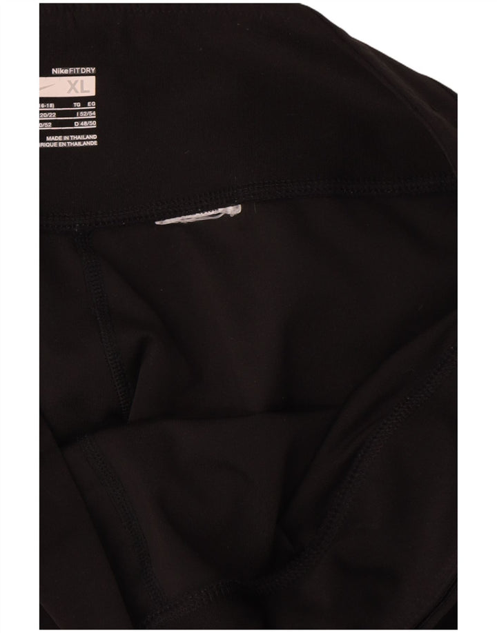 Leggings Capri Nike pentru femei Marea Britanie 20/22 XL Negru