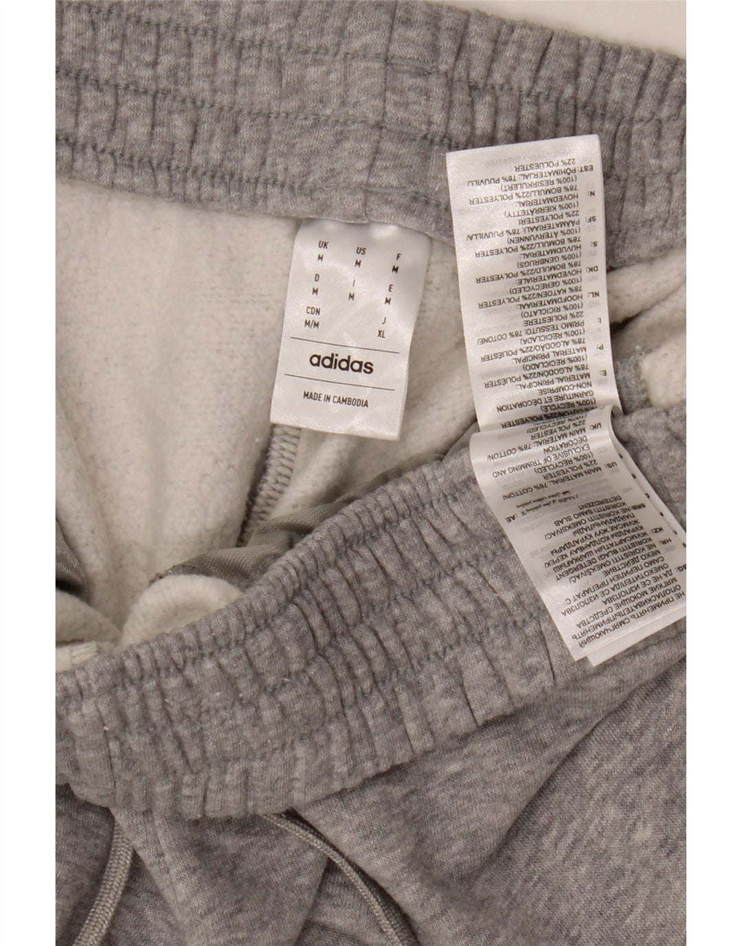 Pantaloni de trening pentru femei ADIDAS Joggeri UK 14 Bumbac gri mediu