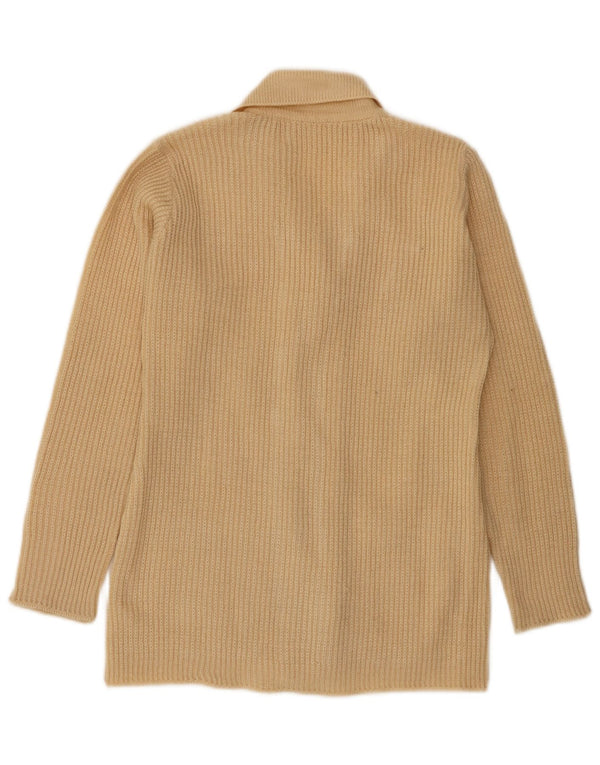 Pulover Cardigan Vintage pentru Damă UK 12 Medium Beige