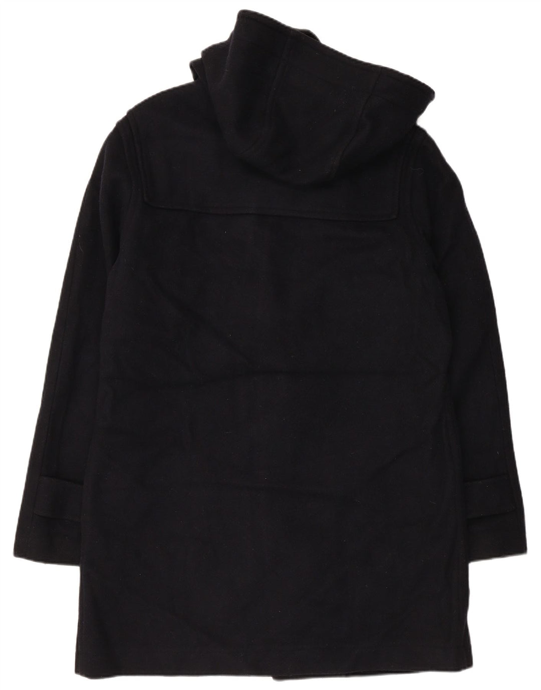 VINTAGE Manson cu glugă pentru femei UK 18 XL Lână bleumarin