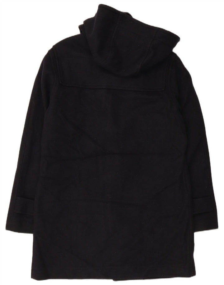 VINTAGE Manson cu glugă pentru femei UK 18 XL Lână bleumarin