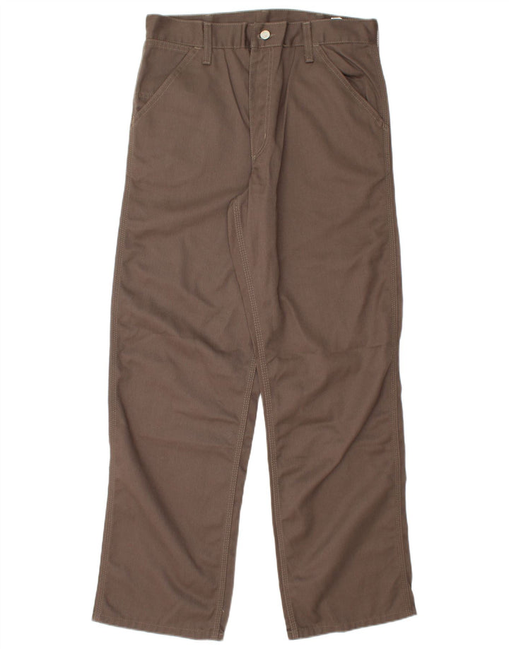 Pantaloni chino drepți pentru bărbați CARHARTT W30 L32 poliester maro