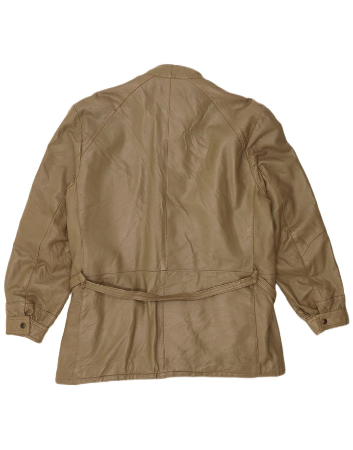 Vintage Mens UK 38 Medium Khaki Piele