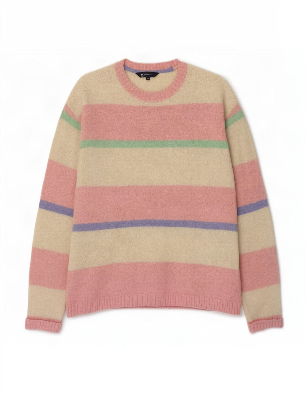 Crew Clothing Pulover cu gât pentru femei UK 16 Large Multicolor