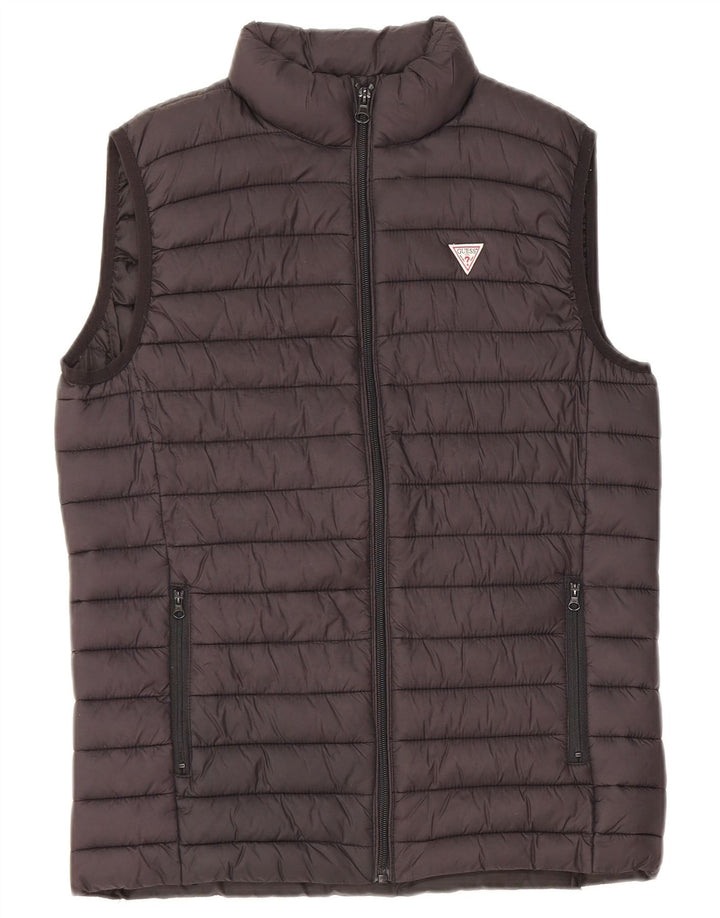 Gilet Captusit Guess Boys 13-14 Ani Poliamida Neagra