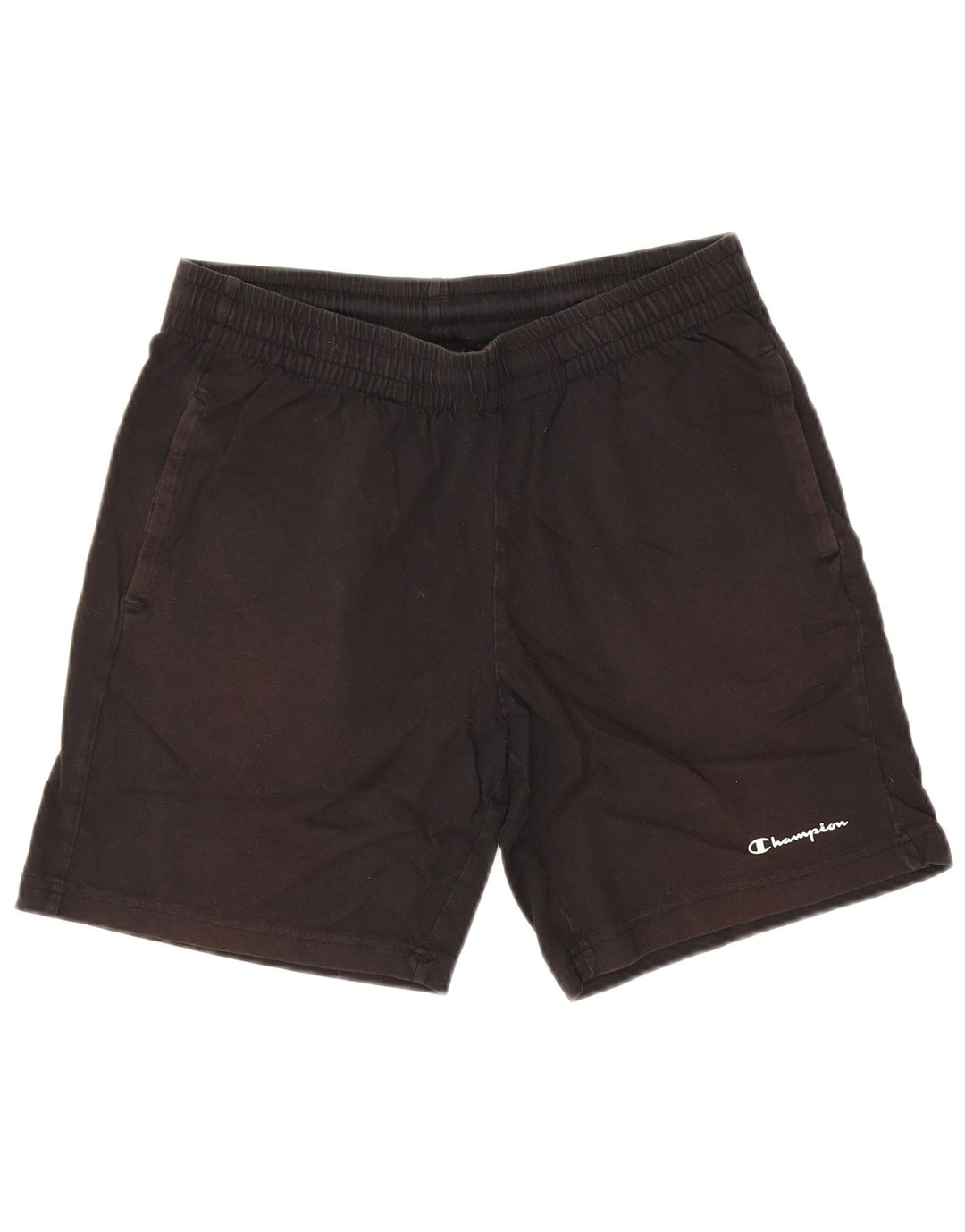 Pantaloni scurți sport Champion pentru bărbați, bumbac mediu negru