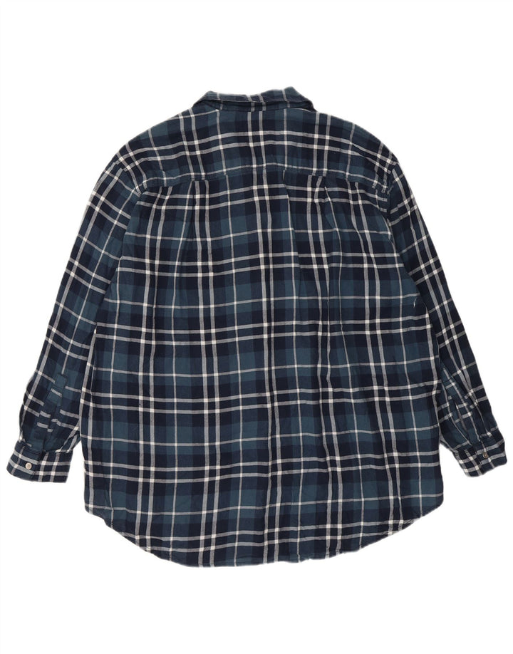 Cămașă de flanel pentru femei CALVIN KLEIN JEANS UK 10 mic, bleumarin, caroserie