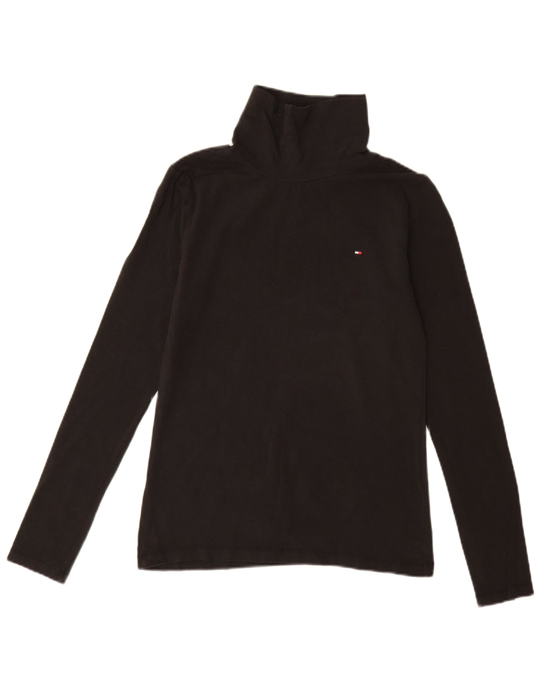 TOMMY HILFIGER Top pentru femei cu mânecă lungă UK 14 Large Negru