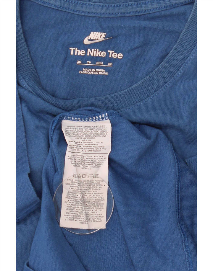 Tricou pentru bărbați Nike Top XS Bumbac albastru