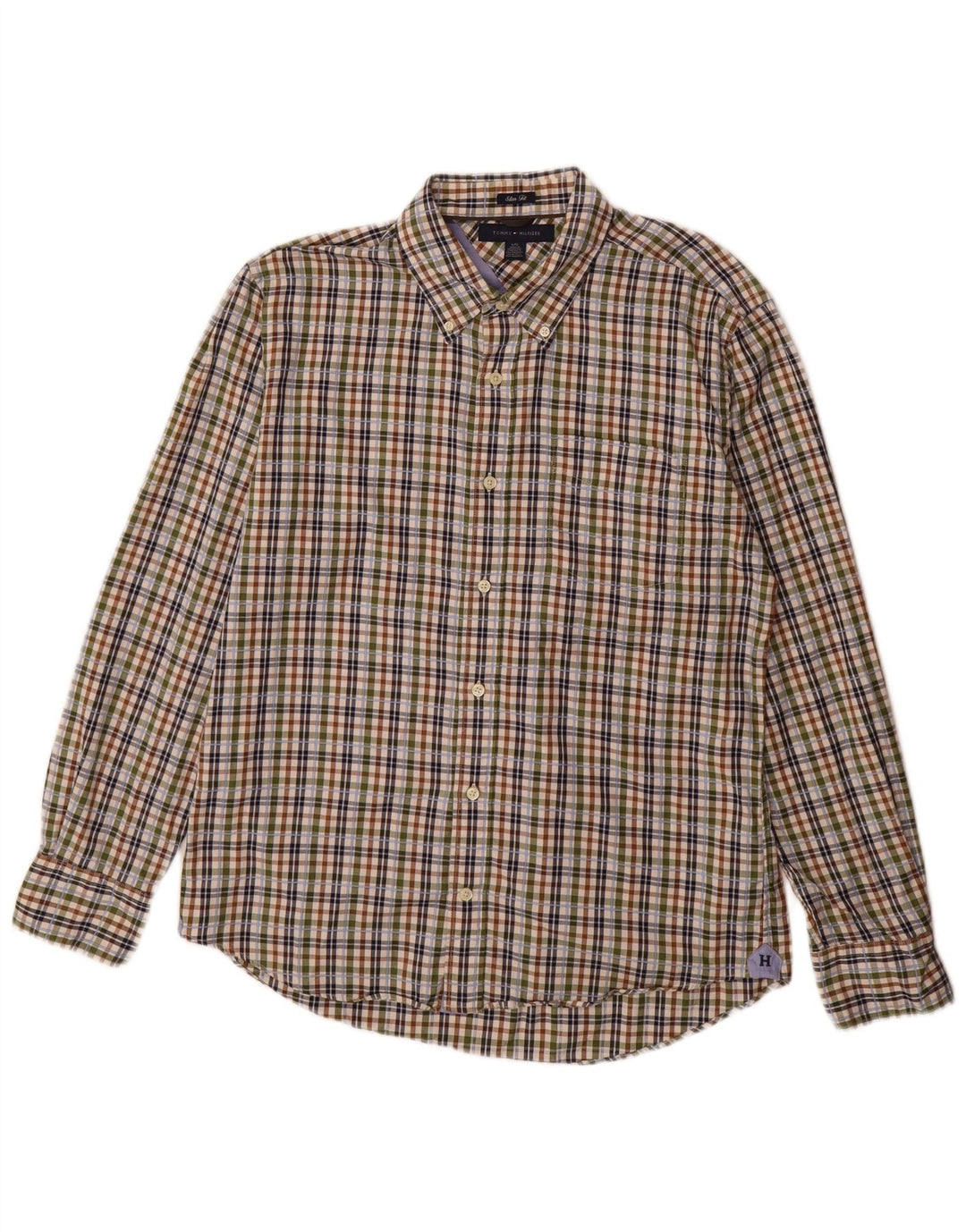 Cămașă de flanel pentru bărbați, Tommy Hilfiger, mare, multicoloră