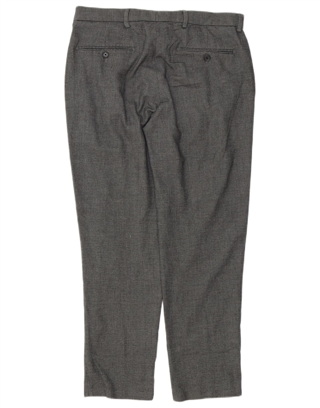 Marks & Spencer Pantaloni de costum croiți pentru bărbați L34 L28 Poliester gri