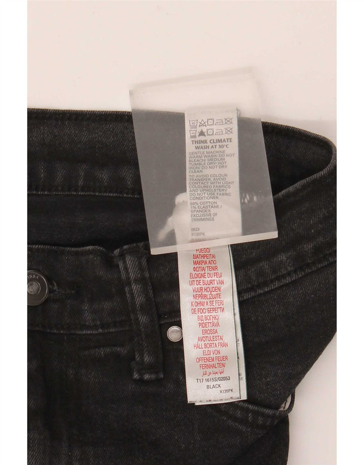 Blugi slim pentru bărbați Marks & Spencer W34 L31 bumbac negru