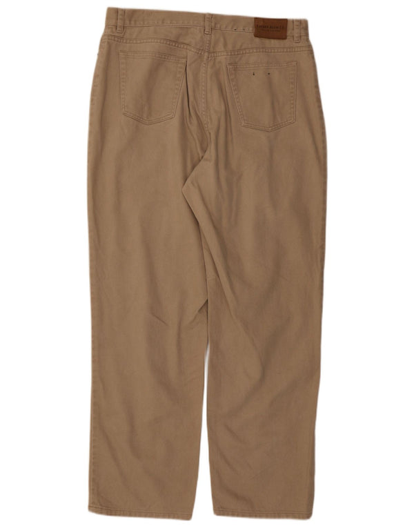 Pantaloni casual drepti pentru femei Ralph Lauren US 16 Large W34 L30 Bej