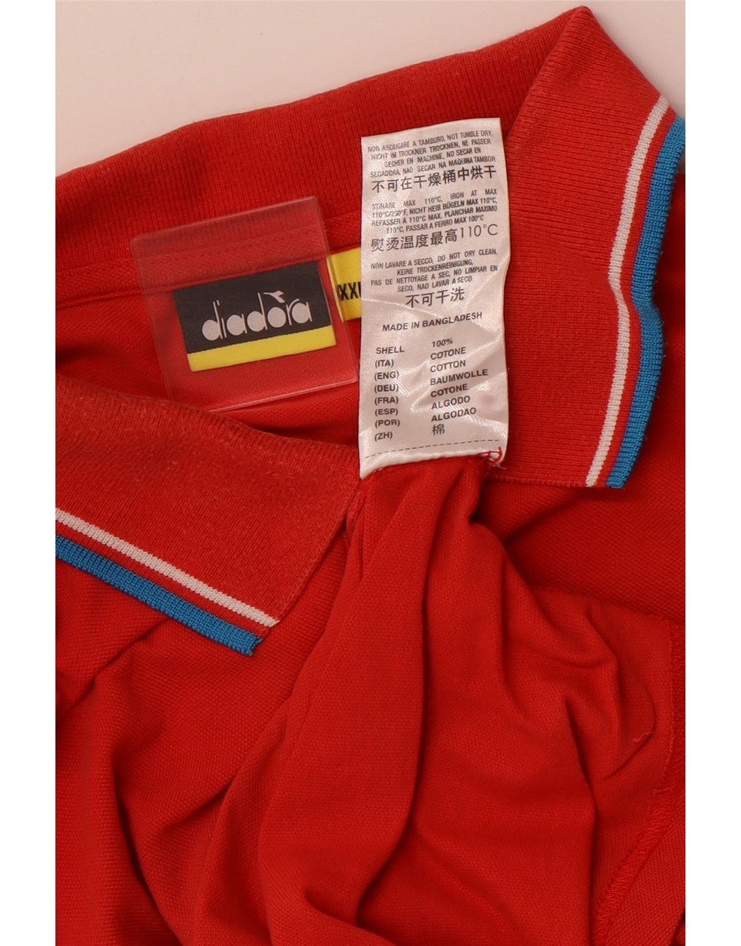 DIADORA Tricou Polo Barbati 2XL Bumbac Rosu