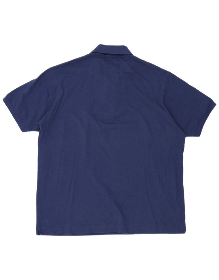 Tricou polo LACOSTE pentru bărbați, cu tăiere clasică, mărimea 7 2XL, bumbac albastru