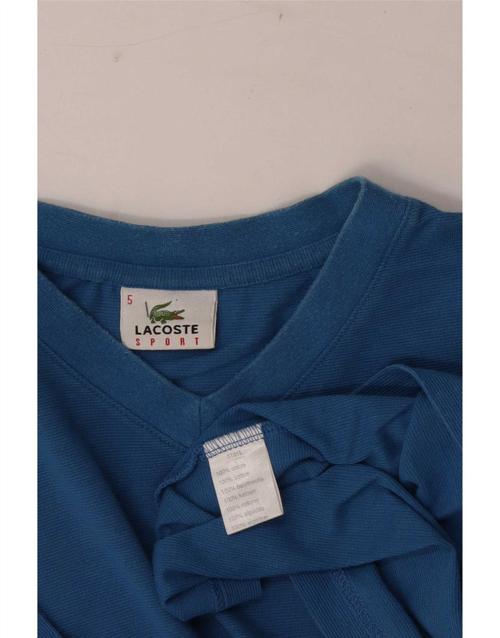 Tricou Lacoste Bărbați Top Marimea 5 Mare Bumbac Albastru