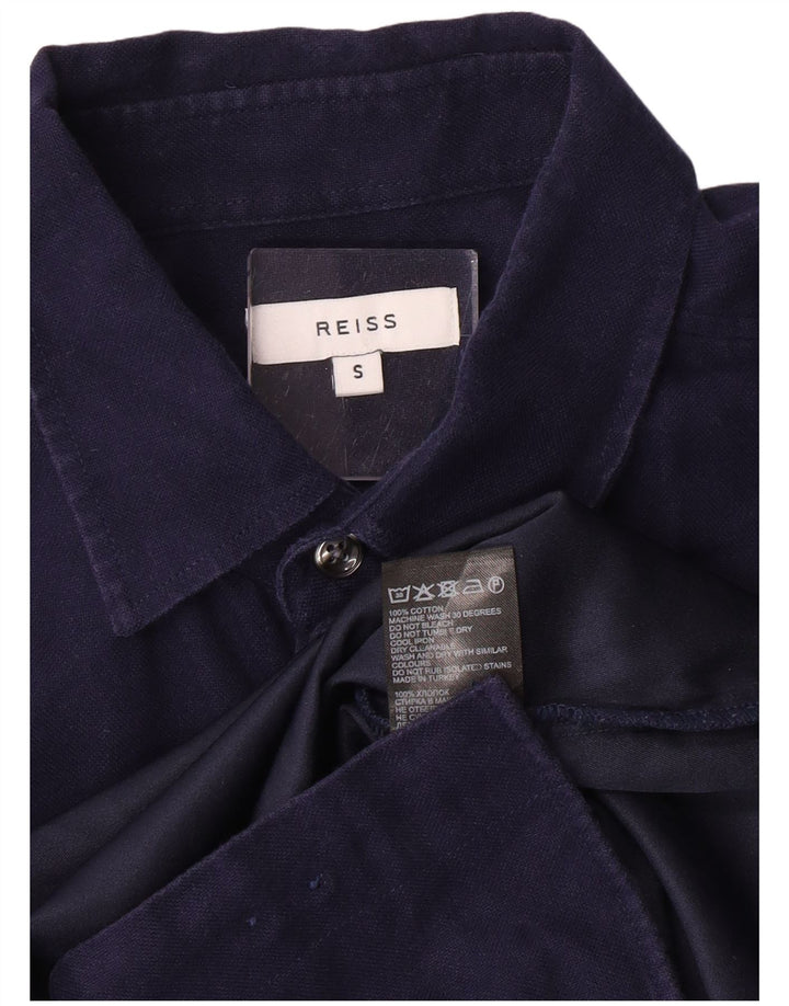 Cămașă pentru bărbați Reiss Bumbac, albastru bleumarin