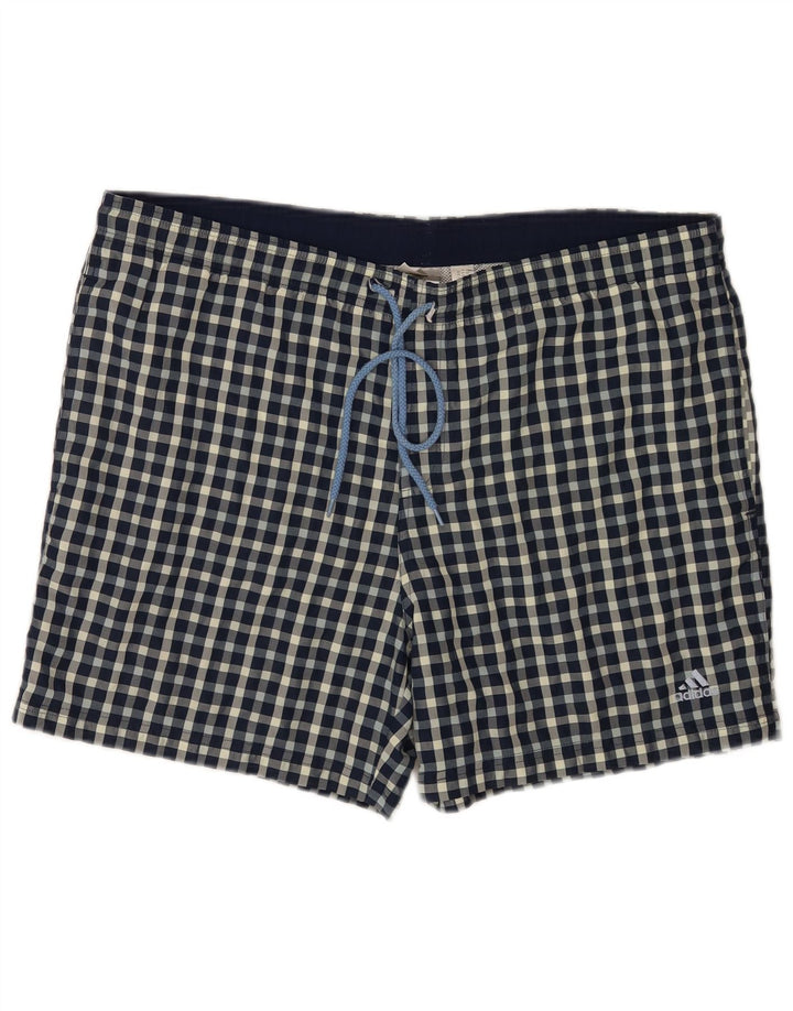 Pantaloni scurți de înot obișnuiți pentru bărbați Adidas, mari, albastru, din poliester