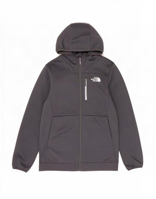 Pulover cu glugă cu fermoar The North Face pentru băieți 15-16 ani 2XL poliester gri