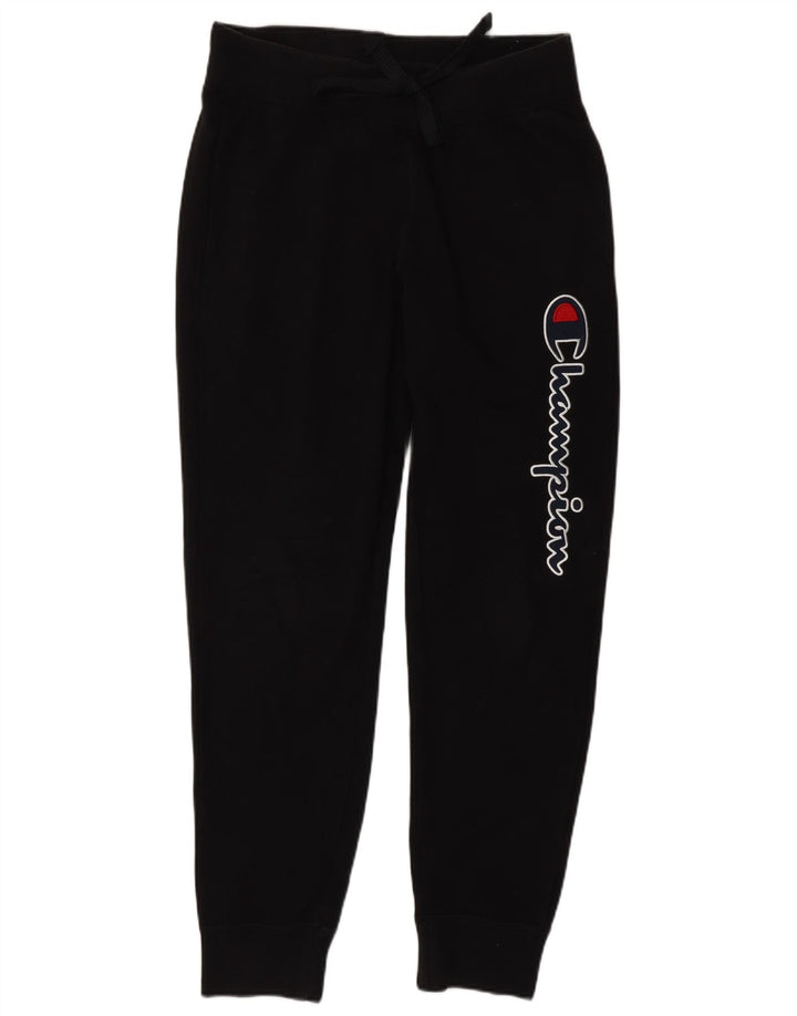 Pantaloni de trening grafic pentru bărbați CHAMPION Pantaloni de jogging Bumbac negru mic