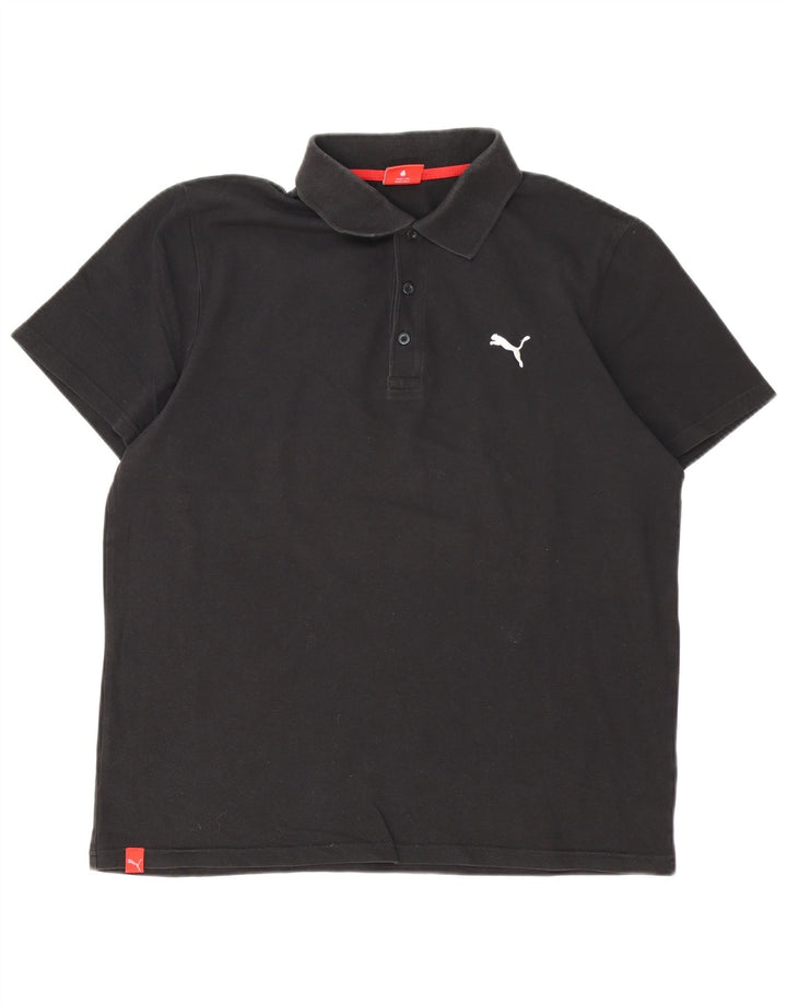 Tricou polo Puma pentru bărbați, mare, negru, bumbac